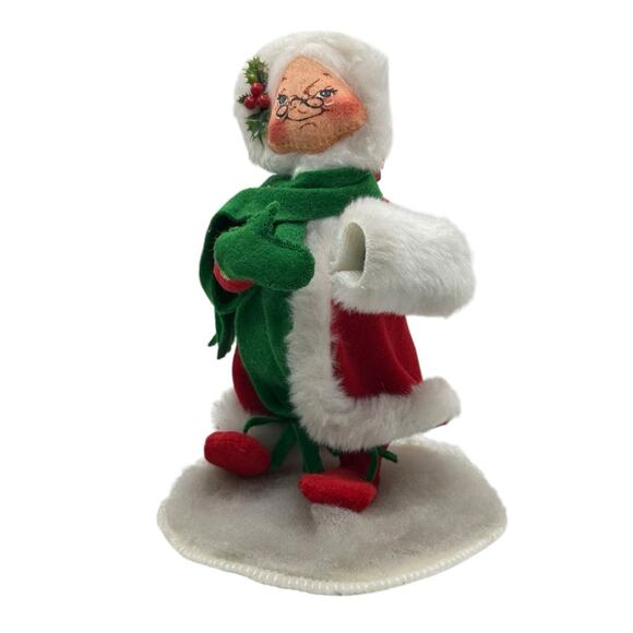 Vintage 1990 Annalee Mrs. Claus 8.5" Christmas Holiday Decor Made in USA - Picture 1 of 6